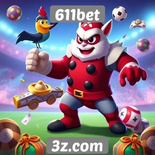 Variedade de jogos disponíveis na plataforma 611bet